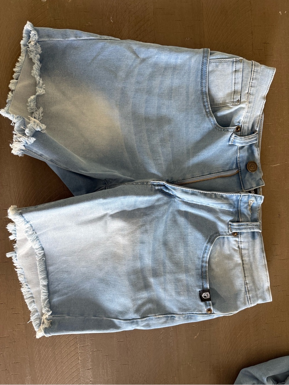 Born Primitive Light Blue Men's Denim Cutoff Shorts